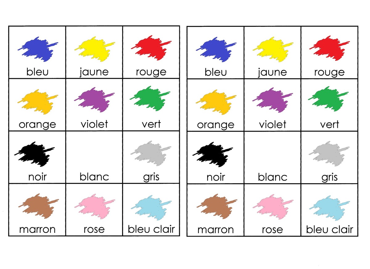 Imagier Des Couleurs Imprimer XEER